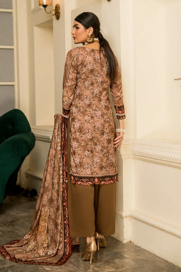 Women's 3 Piece Khaddar Suit – Unstitched Winter Collection